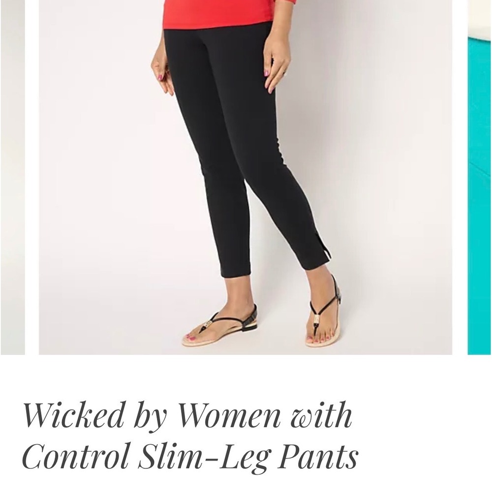 Wicked by Women with Control Black Shape Enhancing Leggings Small NWT